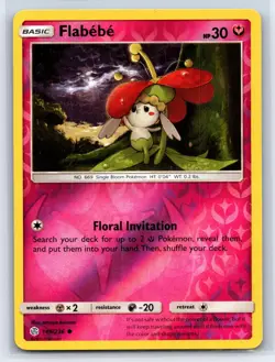 Flabebe 149/236 Common Cosmic Eclipse Pokemon Reverse Holo Lightly Played - Image 1