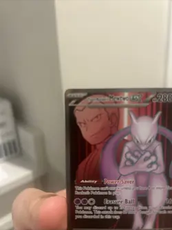 2025 Pokemon Destined Rivals Ultra Rare Team Rocket’s Mewtwo EX 213/182 NM 🔥 - Image 3