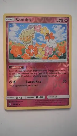 Comfey 93/145 Holo Holo Rare Guardians Rising Pokemon Reverse Holo Near Mint - Image 2