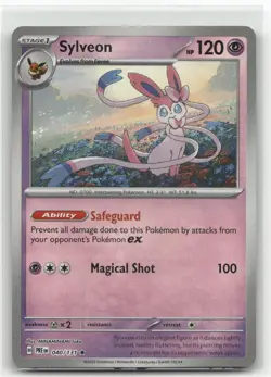 SYLVEON (POKE BALL PATTERN) 040/131 PRISMATIC EVOLUTIONS POKEMON - Image 1