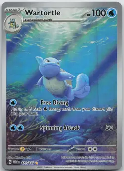 WARTORTLE 171/165 ILLUSTRATION RARE 151 POKEMON NM/M - Image 1