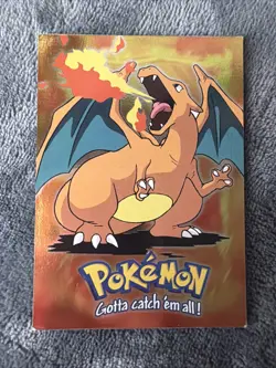 Pokemon TCG Holo Vintage Charizard 1999 Topps Blue Label - Image 1