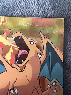 Pokemon TCG Holo Vintage Charizard 1999 Topps Blue Label - Image 3