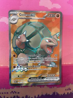 Pokemon Card Golem ex 189/165 Ultra Rare Near Mint - Image 1