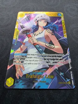 One Piece TCG Trafalgar Law EB03-062 SEC Heroines Edition NM English - Image 3