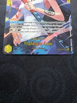 One Piece TCG Trafalgar Law EB03-062 SEC Heroines Edition NM English - Image 4