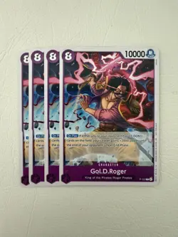 4x Gol D Roger P-107 Promo | English One Piece Card Game TCG Playset - Image 1