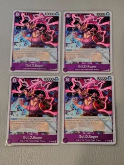 4x Gol D Roger P-107 Promo | English One Piece Card Game TCG Playset - Image 1