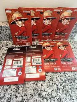 (x8) One Piece TCG: Carrying On His Will Sleeved Booster Pack Lot OP-13 ENGLISH - Image 2