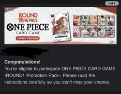 One Piece x Round 1 Promo Pack - One Piece TCG Promos CONFIRMED SHIPS 7/20 - Image 2