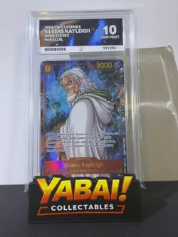 Silvers Rayleigh OP08-118 SEC Alt Art Two Legends One Piece TCG ACE 10 - Image 1