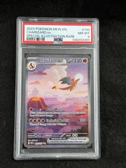 Pokemon TCG 2023 SV Scarlet & Violet 151 Charizard ex 199/165 SIR Holo PSA 8 - Image 1
