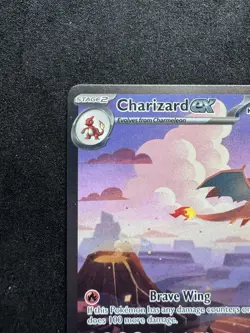 Pokemon TCG Charizard EX 199/165 Sir Pokemon 151 Scarlet Violet - Image 3