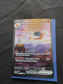 Pokemon TCG Charizard EX 199/165 Sir Pokemon 151 Scarlet Violet - Image 1