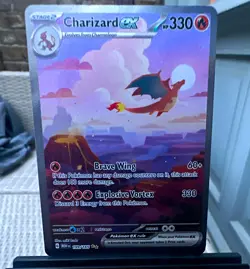 Pokemon TCG Scarlet & Violet 151 Charizard ex 199/165 Holo Full Art SIR EN 330HP - Image 1