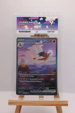 Pokemon TCG Charizard EX 199/165 Scarlet & Violet 151 Ace 9 SIR - Image 1