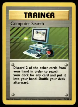 Pokemon TCG Base Set #071/102 Computer Search LP - Image 1