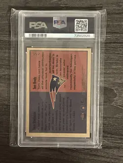 2000 Fleer Tradition Rookies to Watch Tom Brady, Dave Stachelski #352 (RC) PSA 9 - Image 2