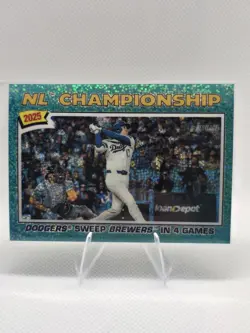 Topps 2025 Heritage NL Championship Shohei Ohtani Dodgers #277 Insert Card - Image 1