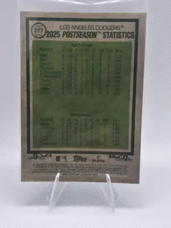 Topps 2025 Heritage NL Championship Shohei Ohtani Dodgers #277 Insert Card - Image 2
