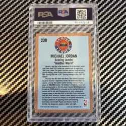 1992-93 Fleer #238 League Leader Michael Jordan PSA 9 Chicago Bulls - Image 2