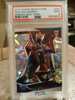 2019 Panini Revolution Zion Williamson PSA 9 Chinese New Year Rookie #101 RC - Image 1