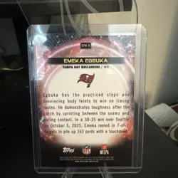 2025 Topps Cosmic Chrome emeka egbuka /10 Supernova SP #SPN-8 Rookie RC - Image 2
