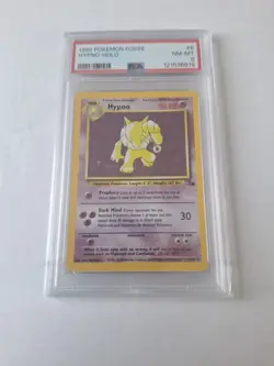 1999 Pokemon Hypno 8/62 Holo Fossil WOTC PSA 8 NM Graded Card Unlimited - Image 3