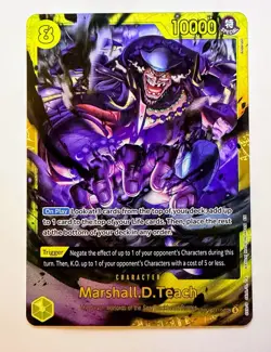 Marshall.D.Teach OP16-119 SEC One Piece Card Game - The Time Of Battle English - Image 1
