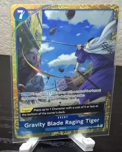 2024 One Piece—Gravity Blade Raging Tiger (Alt Art) #OP06-058 (PRB-02)—Rare Foil - Image 5