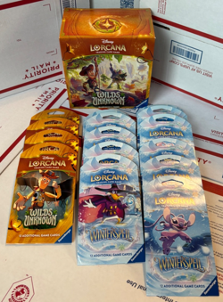 Disney Lorcana: Wilds Unknown Illumineer's Trove Winterspell Sleeve Booster x15 - Image 1