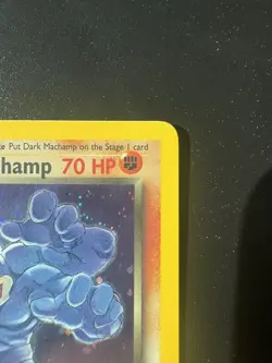 Pokemon TCG Dark Machamp 10/82 Holo Rare Card 10/82 Team Rocket Series NM - Image 2