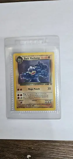 Pokemon TCG Team Rocket Dark Machamp Holo Rare Card 10/82 LP - Image 4
