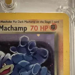 Pokemon TCG Team Rocket Dark Machamp 10/82 Holo Rare 70 HP English - Image 3