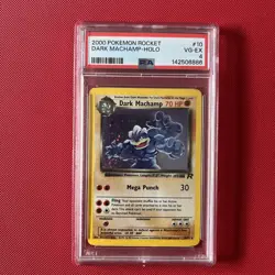 Pokemon TCG - Dark Machamp Holo- PSA 4 - 10/82 - Team Rocket Set Rare - Image 1