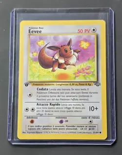 Pokemon Eevee 1st Edition Italian 51/64 Jungle WOTC Vintage 1999-2000 TCG - Image 3