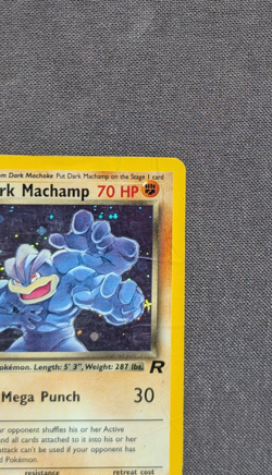 Pokemon TCG Dark Machamp 10/82 Team Rocket Holo Rare Unlimited 2000 Vintage - HP - Image 3