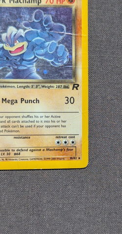 Pokemon TCG Dark Machamp 10/82 Team Rocket Holo Rare Unlimited 2000 Vintage - HP - Image 4