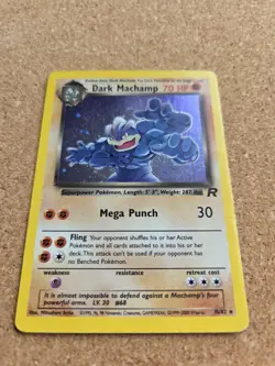 Pokemon TCG | Dark Machamp 10/82 | Holo Rare | WOTC Team Rocket Set - Image 1