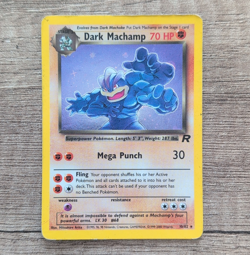 Pokemon TCG Dark Machamp Team Rocket 10/82 Holo Rare English 2000 70 HP - Image 1