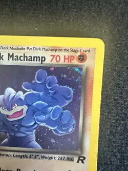 Pokemon TCG Dark Machamp 10/82 Holo Rare Team Rocket Moderately Played MP - Image 4