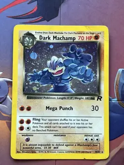 Pokemon Dark Machamp Holo Rare TCG Card Team Rocket Series 10/82 - Image 1