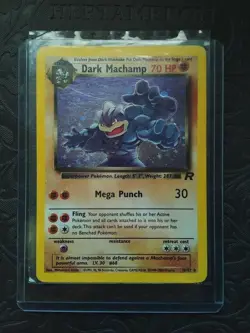 Dark Machamp Pokemon TCG Team Rocket Set #10/82 Holo Rare WOTC Vintage MINT 1999 - Image 1