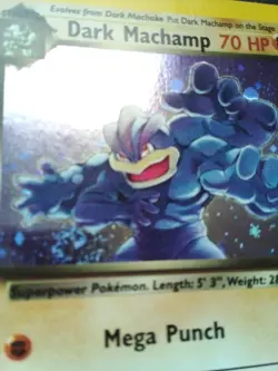 Dark Machamp Pokemon TCG Team Rocket Set #10/82 Holo Rare WOTC Vintage MINT 1999 - Image 4