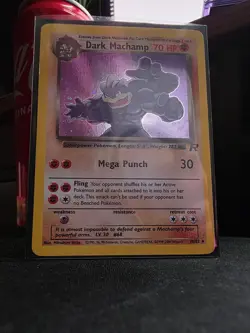 Pokemon Dark Machamp Holo Rare TCG Team Rocket 10/82 *Excellent Condition* - Image 1