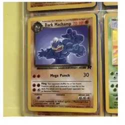 Pokemon TCG Team Rocket Dark Machamp Holo Rare 10/82 70 HP English 1999 - Image 1