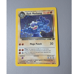 Pokemon TCG Dark Machamp 10/82 Team Rocket Holo Rare Unlimited 2000 Vintage - HP - Image 1