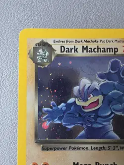 Pokemon TCG Dark Machamp 10/82 Team Rocket Holo Rare Unlimited 2000 Vintage - HP - Image 2