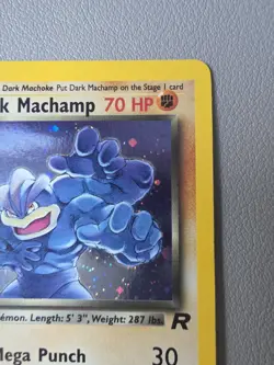 Pokemon TCG Dark Machamp 10/82 Team Rocket Holo Rare Unlimited 2000 Vintage - HP - Image 3
