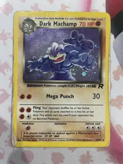 Pokemon TCG - Vintage WotC Team Rocket Set Holo Rare - Dark Machamp 10/82- VHP - Image 1
